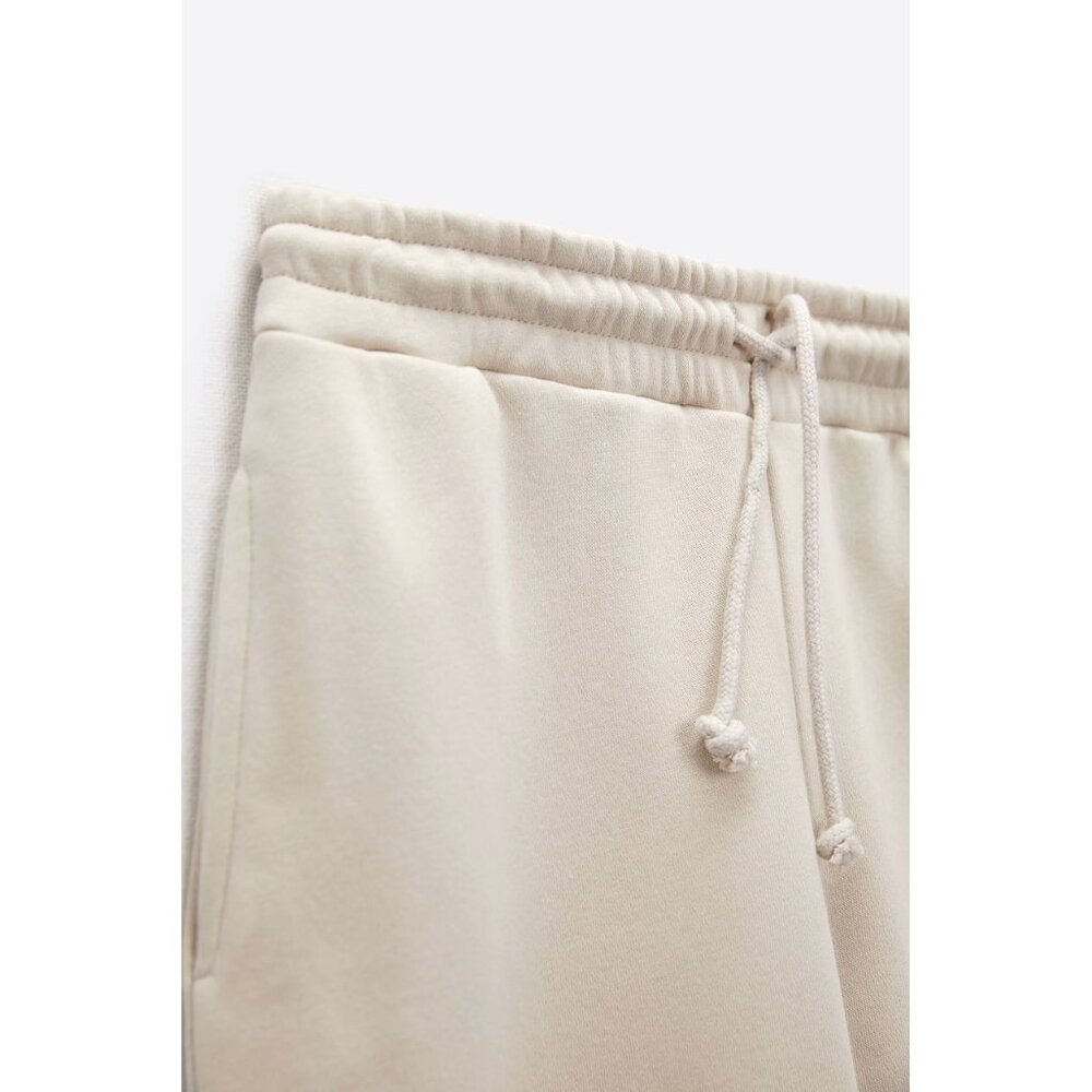 NWT Zara “sand” ecru beige trackpants, S - Picture 8 of 10
